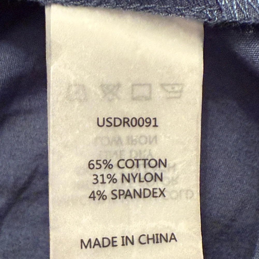 Universal Standard Asymmetric Shirtdress Cotton Blend Teal Medium 18-20 EUC - Picture 8 of 13